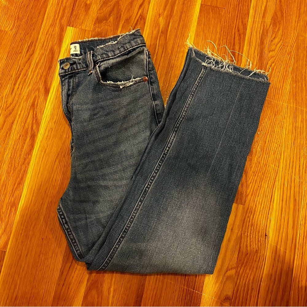 Abercrombie And Fitch Ankle Straight Ultra High Rise Jeans